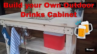 Build Your Own Outdoor Drink Cabinet Diy Made Easy, With Trade Professional Tools