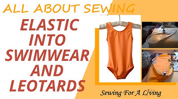 How to sew elastic in swimwear and activewear - beginner friendly tutorial