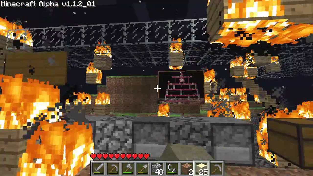 Minecraft Fail Fireplace In Wooden House Youtube