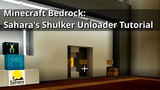 Minecraft Bedrock: Sahara’s Shulker Unloader Tutorial