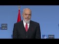 NATO Secretary General with the Prime Minister of Albania 🇦🇱 Edi Rama, 17 SEP 2025