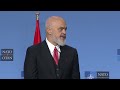 NATO Secretary General with the Prime Minister of Albania 🇦🇱 Edi Rama, 17 SEP 2025