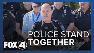 Florida Police departments are coming together after Hurricane Ian