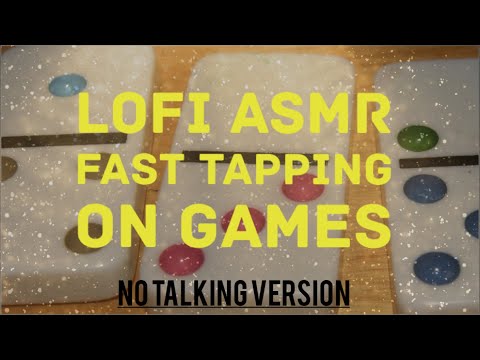 ASMR: Lofi fast tapping and scratching on different games (No talking version)
