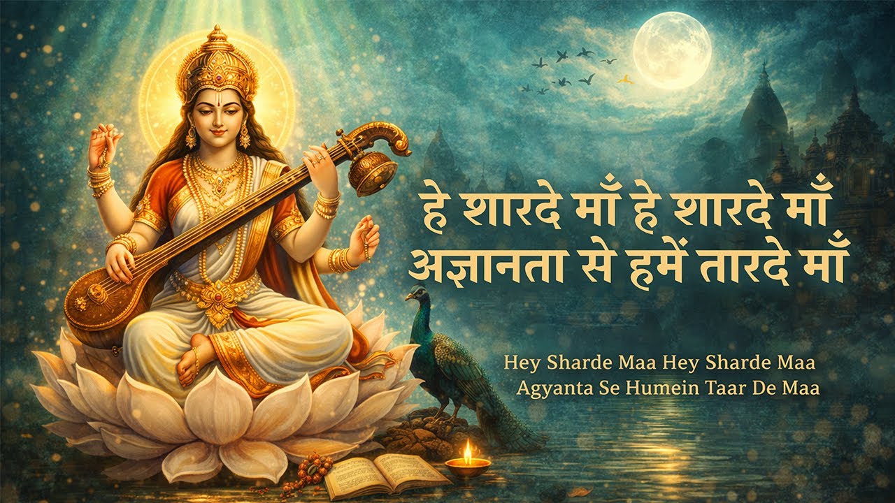 हे शारदे माँ अज्ञानता से हमें तार दे 🙏 | Saraswati Vandana | Students Special | Saraswati Maa