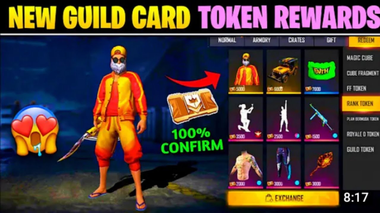Free Fire New Update // Guild Token Exchange Bundle // Jabardast Update 