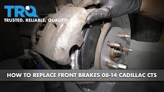 How to Replace Front Brakes 08-14 Cadillac CTS Replace Front Pads Rotors Cadillac Cts Gettinjunkdone