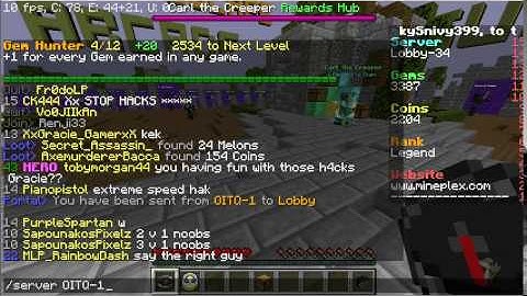 Minecraft - Mineplex - Report #2 - XxGracie_GamerxX Speed Hacks