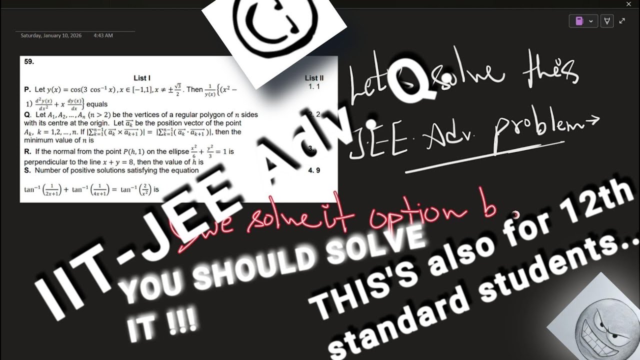 IIT-JEE ADv.2014 Q. , PAPER 2nd ;  MIXED  Type Question  !!!!  [ NO SOUND ]