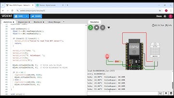 Simulasi ESP32 sensor suhu Wokwi dan Blynk melalui WiFi