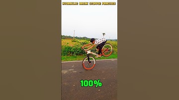 hydraulic brake stoppie practice 😱 #cyclestunt #shorts #shortsfeed #stunt #mtb #stoppie #ytshorts
