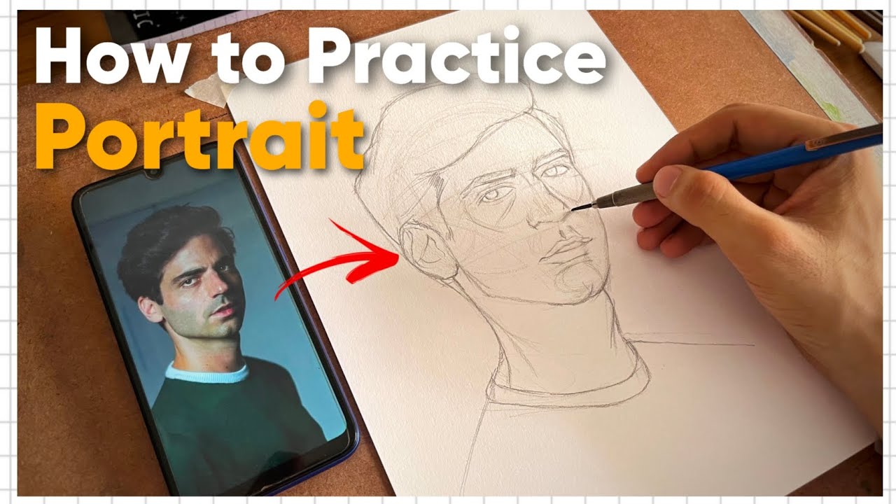 How to Practice PORTRAIT for Beginners | Easy way to draw a Face