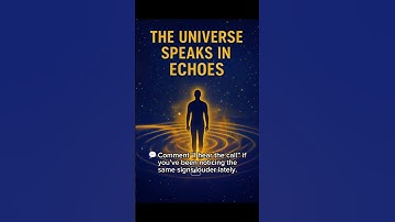 “The Universe Speaks in Echoes”  The signs you see aren’t random — they’re reminders. The universe d
