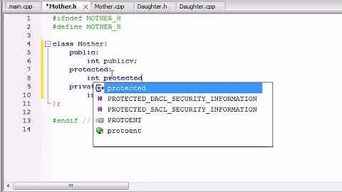 C++ Tutorials   53   protected Members