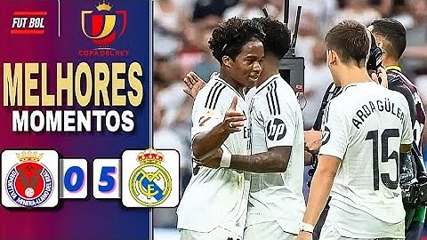 Com ENDRICK titular, REAL MADRID goleia pela COPA DO REI... MELHORES MOMENTOS