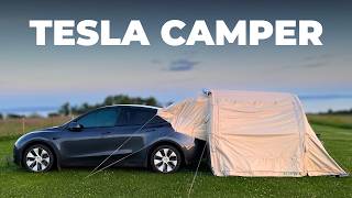 Tesla Model Y Camping Setup - Full Tour