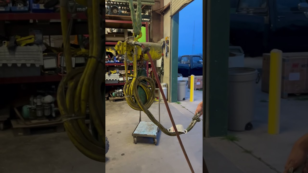 Yale KALCO113 1 Ton Air Pneumatic Chain Hoist 13’ FPM 90PSI DEMO