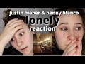 Justin Bieber & benny blanco - Lonely || Reaction
