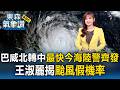 巴威北轉中！最快今「海陸警齊發」周六全台警戒  王淑麗揭「颱風假機率」｜20260709【淑麗氣象讚】