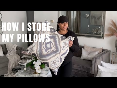 HOW TO STORE PILLOWS #homedecor #homeorganization