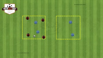 4v2 Transfer Rondo (Attacking Transition Warm-Up)