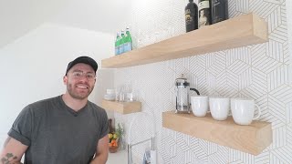 DIY All Plywood Floating Shelves with NO BRACKETS // Woodworking with Kreg ACS