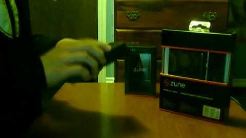 Zune 120GB and Home A/V Pack Unboxing