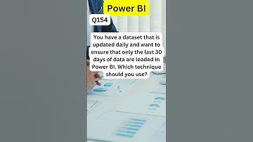 Q154: Scenario based Power BI Essential Interview Questions and Answers #powerbi #powerbiinterview