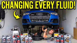 I Changed Every Fluid on my 2018 Audi RS3