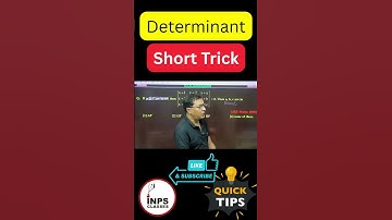 ⚡ Short Trick to Solve Determinants in Seconds | NIMCET PYQ | INPS Classes