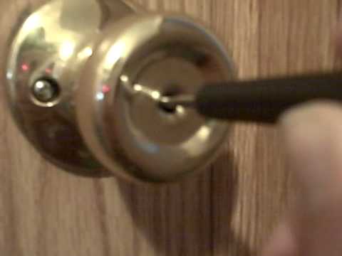 how to open a bathroom door lock - youtube