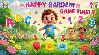 Happy Garden Game 🌸🌿  ABC 123 Learning Song for Kids  Run, Hop, Count & Learn screenshot 5