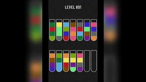 Water sort puzzle level 801
