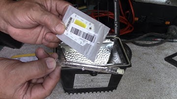 DIY Halogen Floodlight Convert to 50w LED light