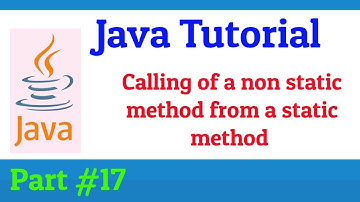 How to call Non Static Method From Static Method In Java - Object-Oriented Programming- YouTube