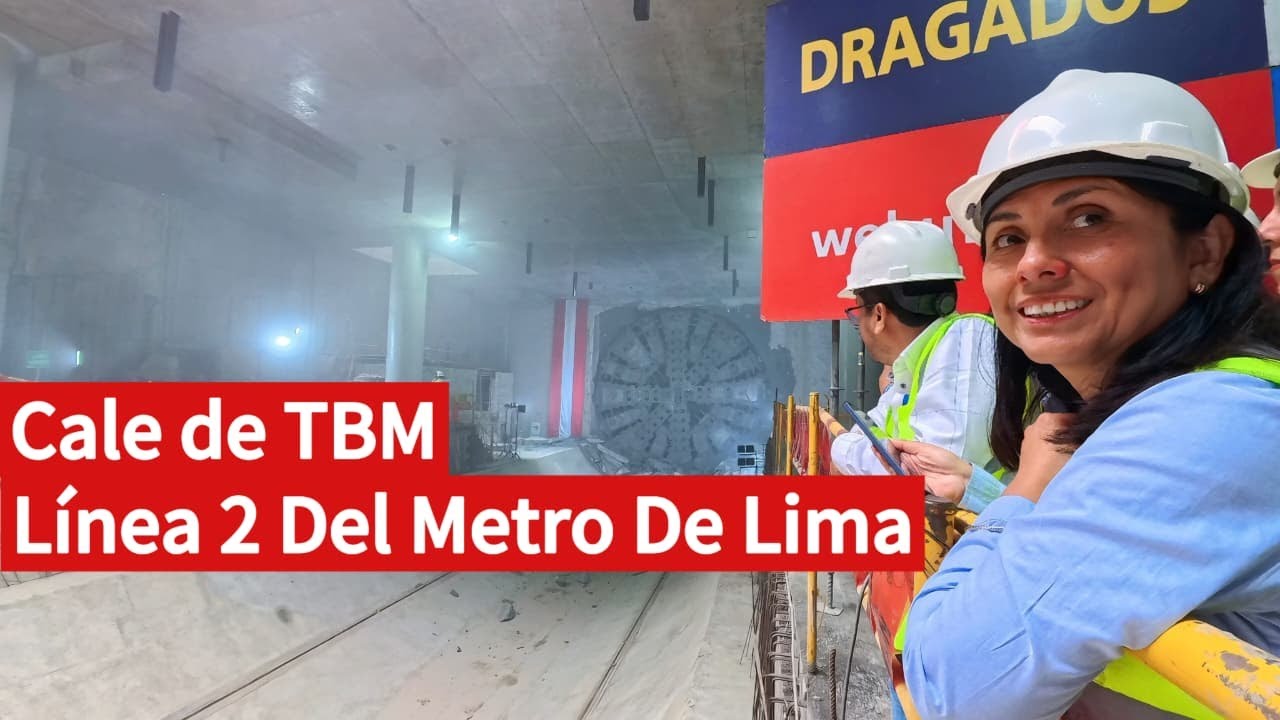 Línea 2 del Metro de Lima, LLEGADA DE TBM a la Estación 7 San Marcos, Perú