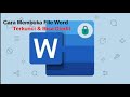 CARA MEMBUKA FILE MICROSOFT OFFICE YANG TERKUNCI