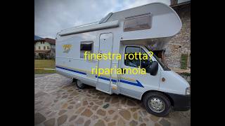 Come riparare la finestra del camper
