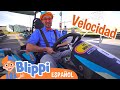 Blippi busca velocidad en los Go-Karts 🏎️| Blippi Español | Videos educativos para niños