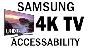 Here we take a look at the accessibility options on 40/ samsung 4k tv!
un40mu7000 ►link removed this is blind life! (formerly spot)
subscri...