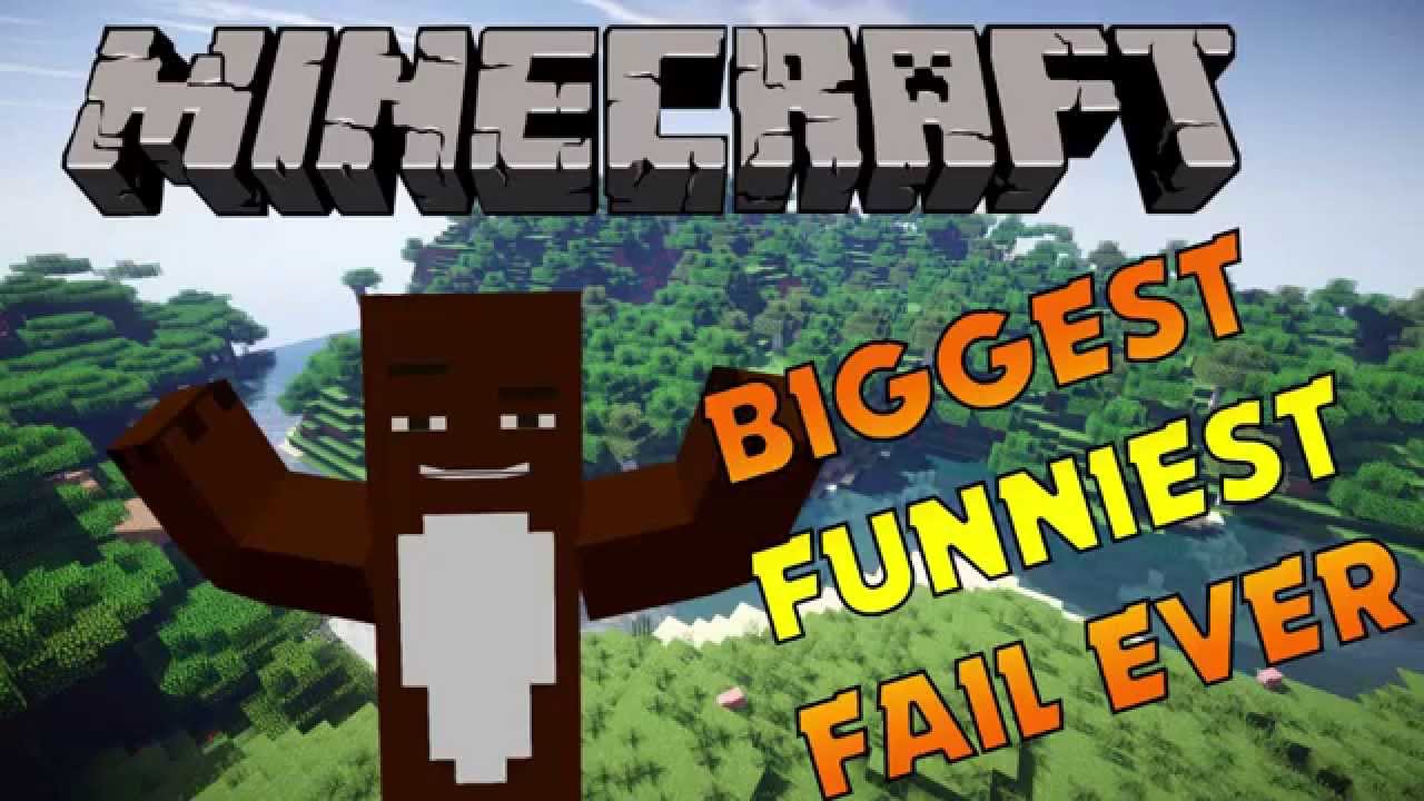 Minecraft - BIGGEST AND FUNNIEST FAIL EVER! - w/Bridled (Short Clip ...