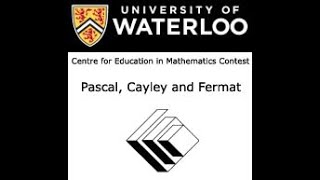 [Sam샘] #21 & #22 Pascal - 2006 Waterloo Math Contest