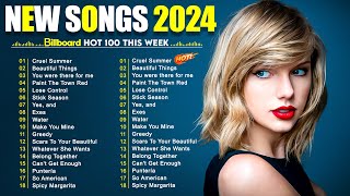 Latest songs on spotify 2024 | New Pop Playlist | Taylor Swift, Benson Boone, Doja Cat, Tate McRae..