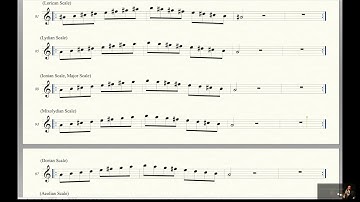 30-minute 84 Major Scale Modes Exercise For Alto Saxophone (Lydian, Ionian, Mixolydian, Dorian, etc)