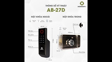 HomeKit - Cách reset khôi phục cài đặt gốc cho Khoá cổng lùa vân tay 4 tính năng AB-27D