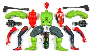 Avengers Assemble Toys - Hulk Smash vs Spider-Man Miles Morales vs Monster Traffic Action figure