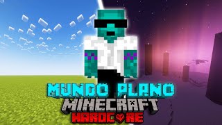 Me Pasé Minecraft en un MUNDO PLANO de la MEJOR MANERA