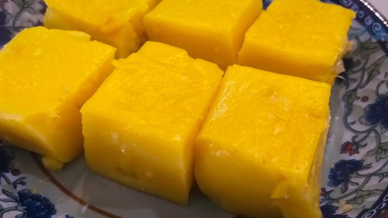 Puding jagung kastard sukatan cawan