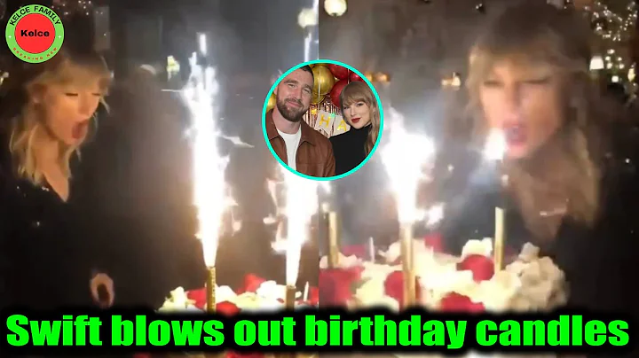 Taylor Swift blew out candles on her 36th birthday cake with Fiancé Travis Kelce & friends, family