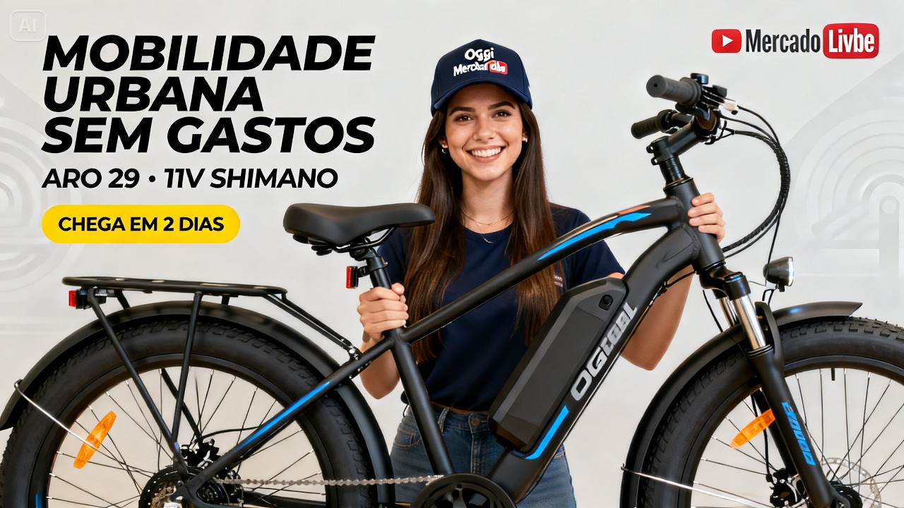 Bicicleta Elétrica Aro 29 Oggi Big Wheel 8.3 Cues 11v mobilidade urbana e trilha assistência Shimano